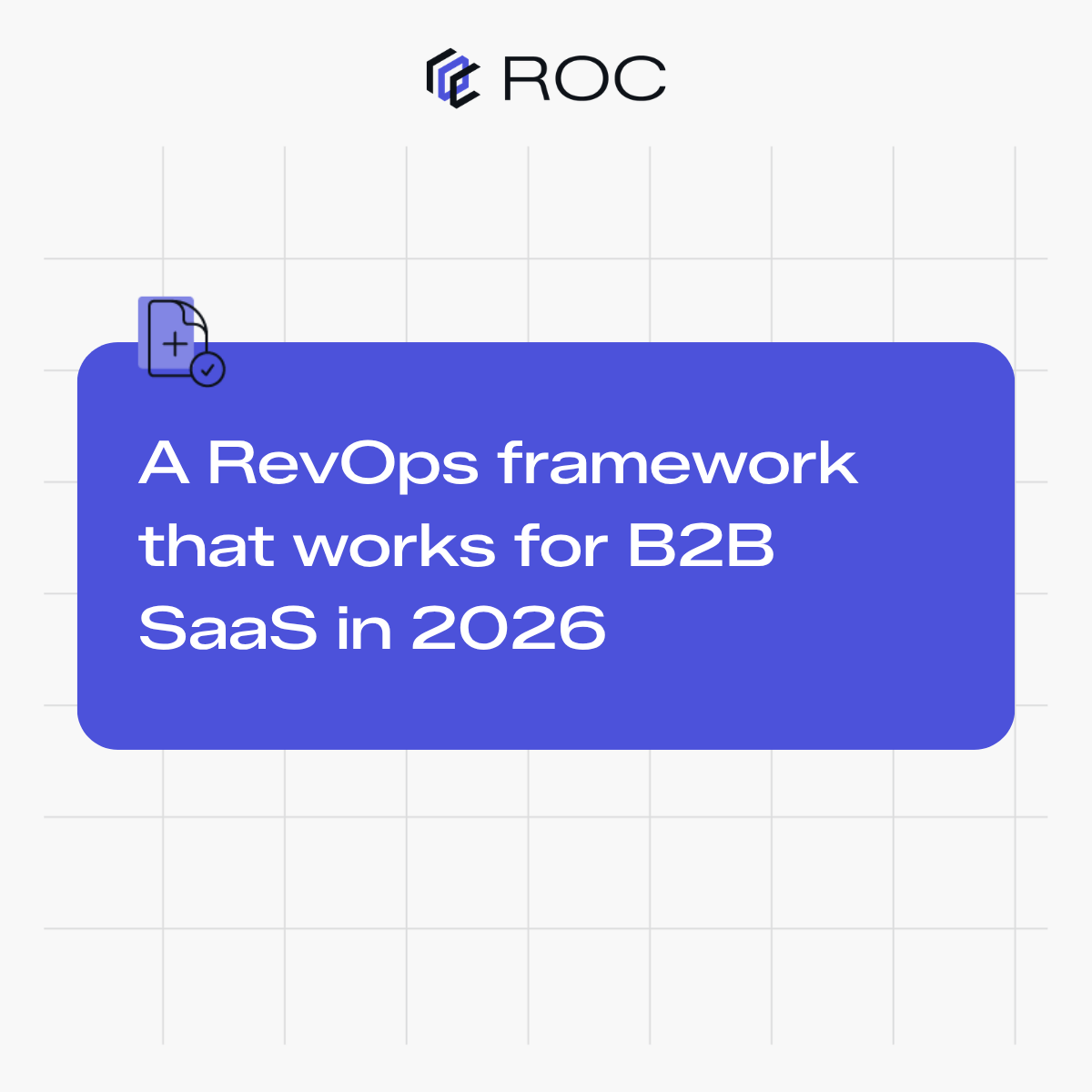 A RevOps framework that works for B2B SaaS in 2026
