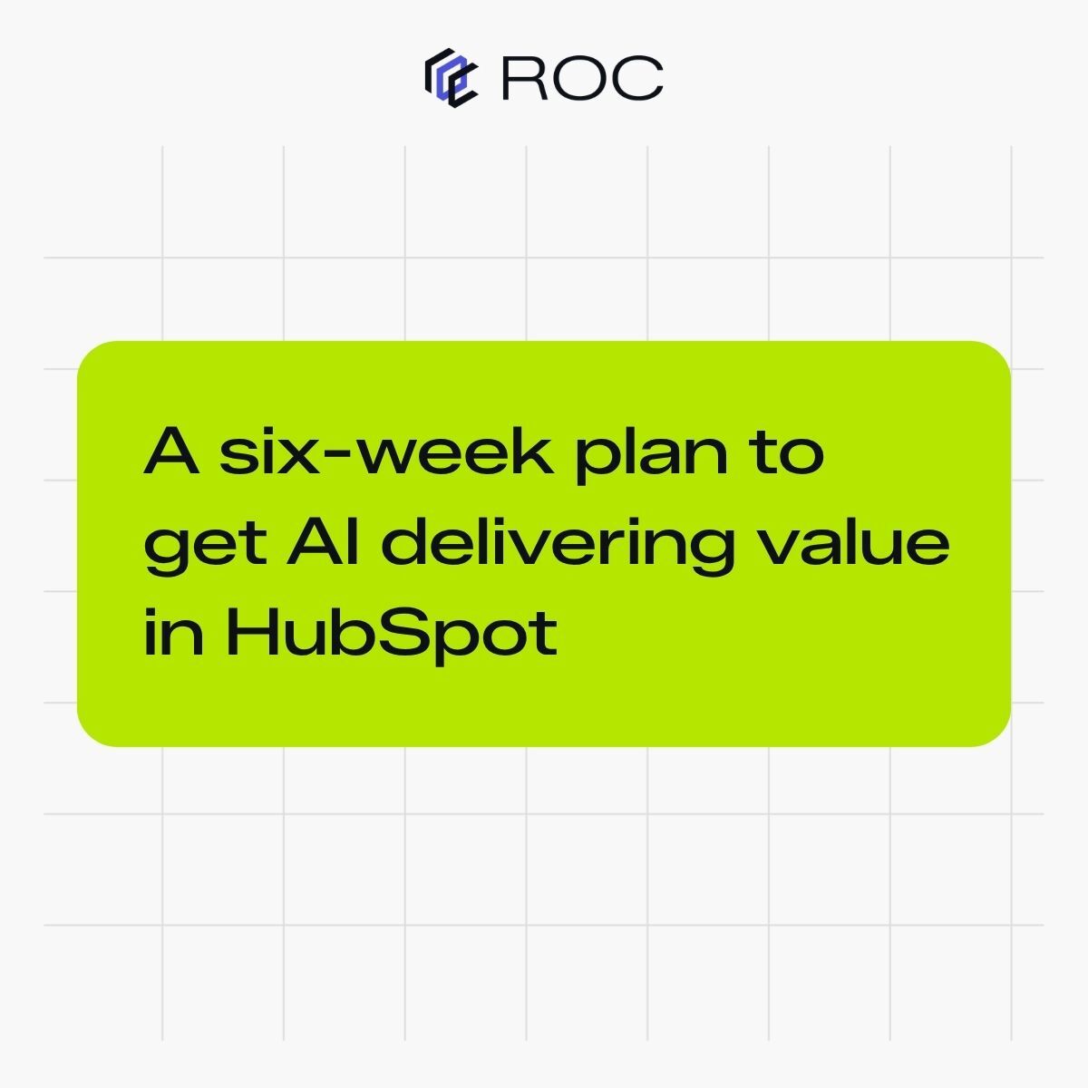 Six-week plan to get AI delivering value on core RevOps use cases